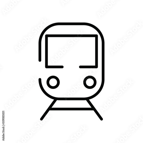 subway transport vehicle isolated icon