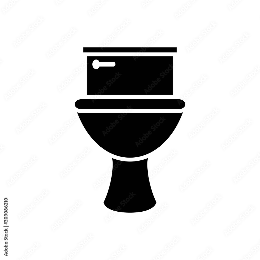 Toilet Icon Vector Simple Design Toilet Icon Vector Simple Design