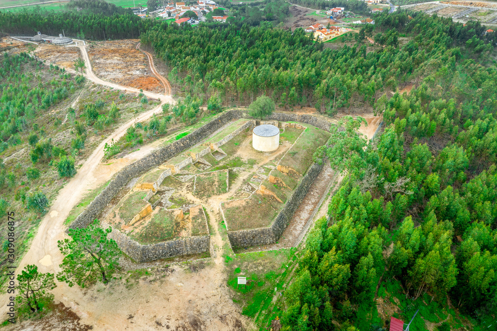 Forte d’Olheiros in Torres Vedras Portugal, 19th century military earthwork fort Forte d’Olheiros in Torres Vedras Portugal, 19th century military earthwork fort