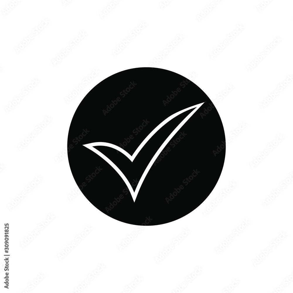 Check mark icon vector design template Check mark icon vector design template