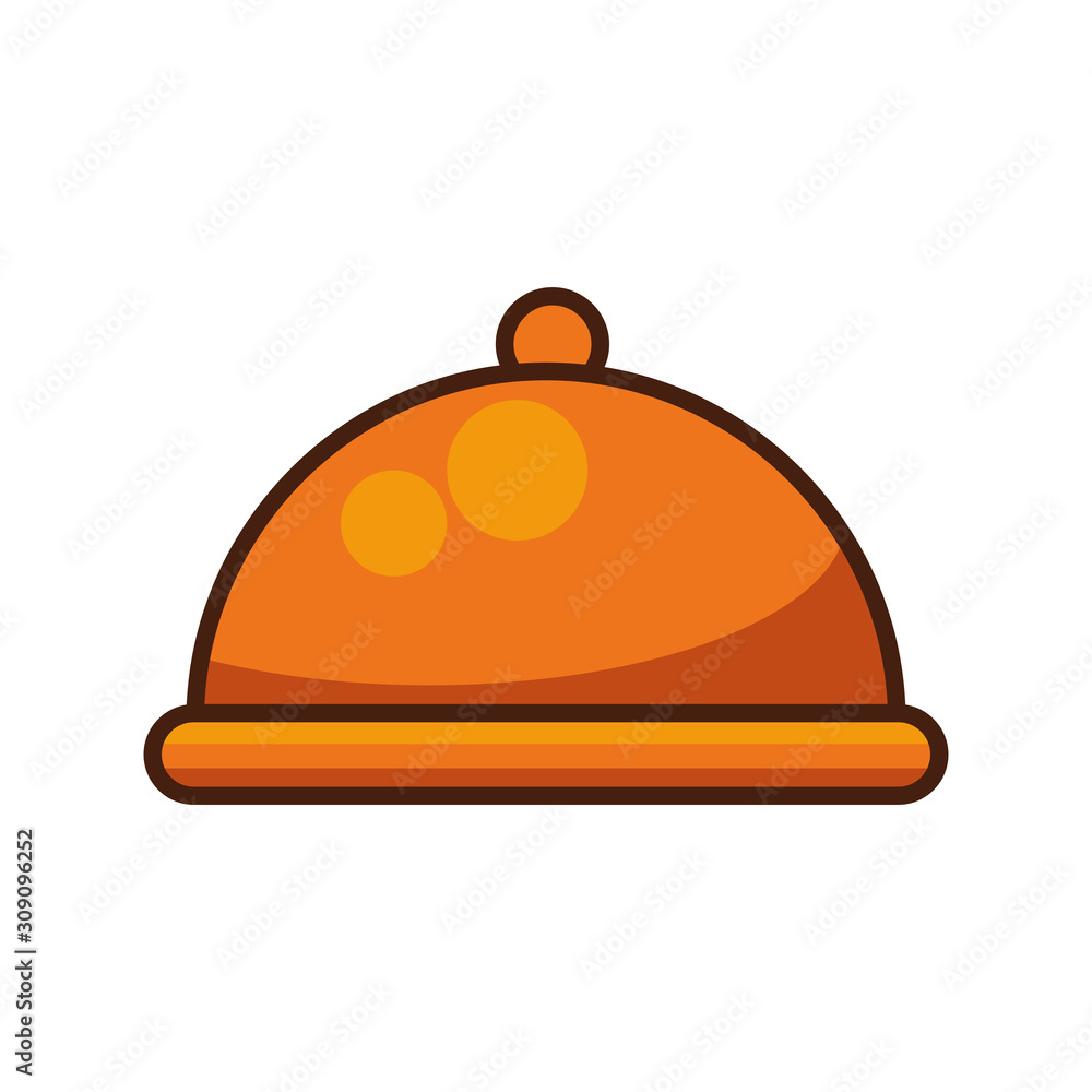 Fototapeta premium tray server dish isolated icon