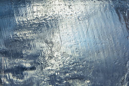Ice background. The frozen ...