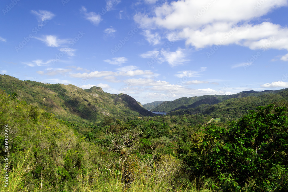 view ofthe beautiful valley. Bacunayagua, Cuba view ofthe beautiful valley. Bacunayagua, Cuba