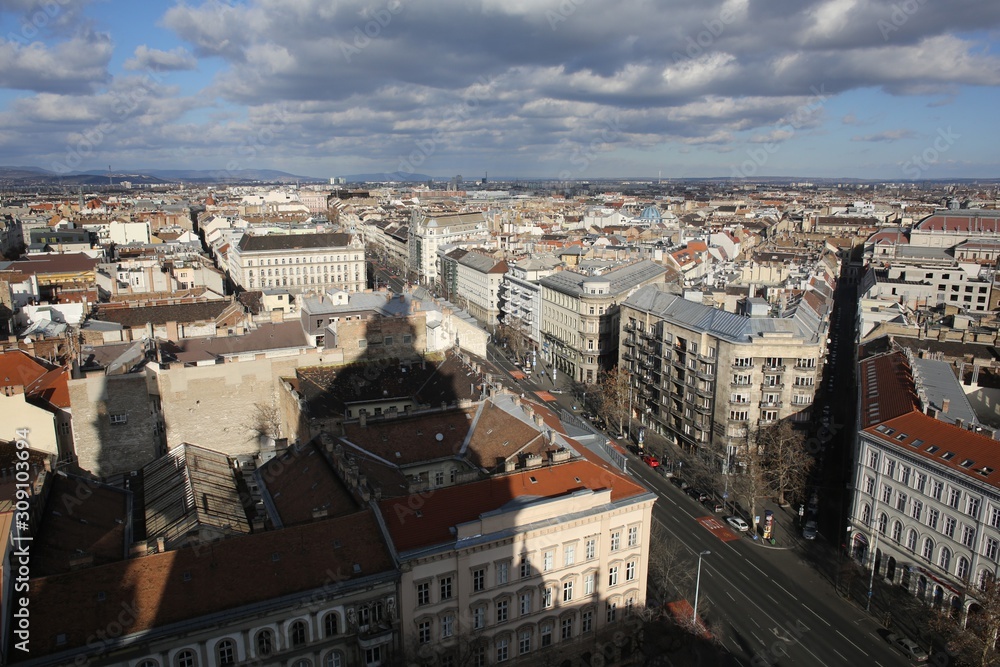 View of Budapest city centre