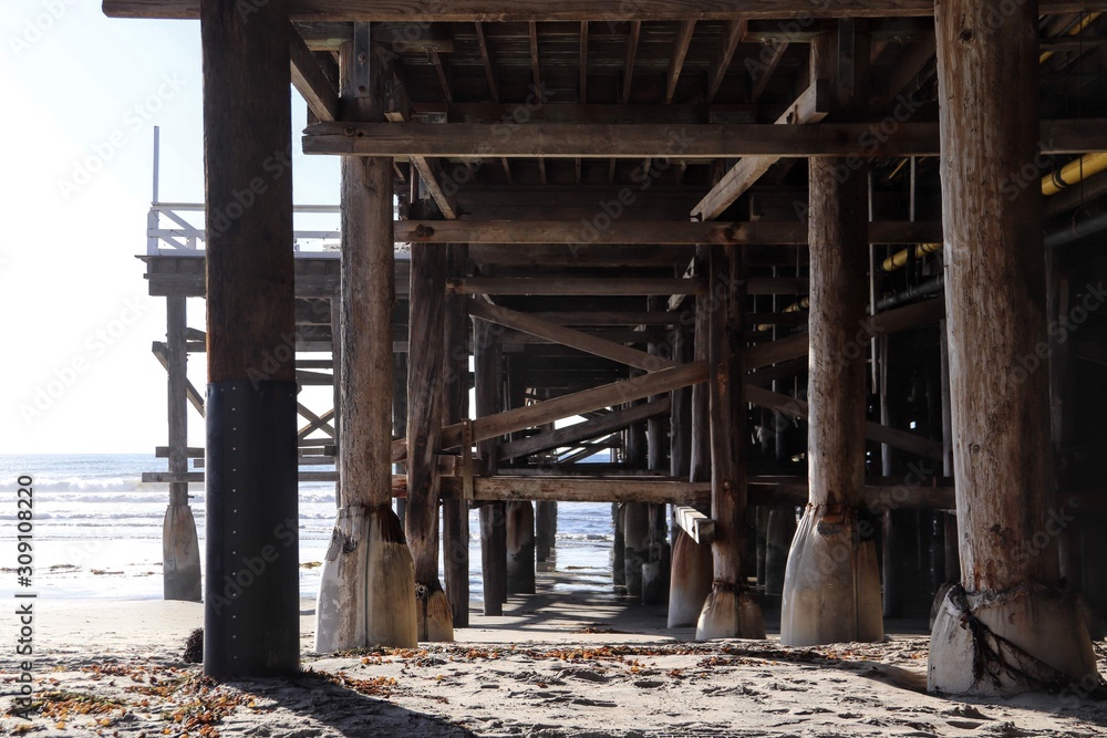 View underneath the Pacific Beach Pier View underneath the Pacific Beach Pier