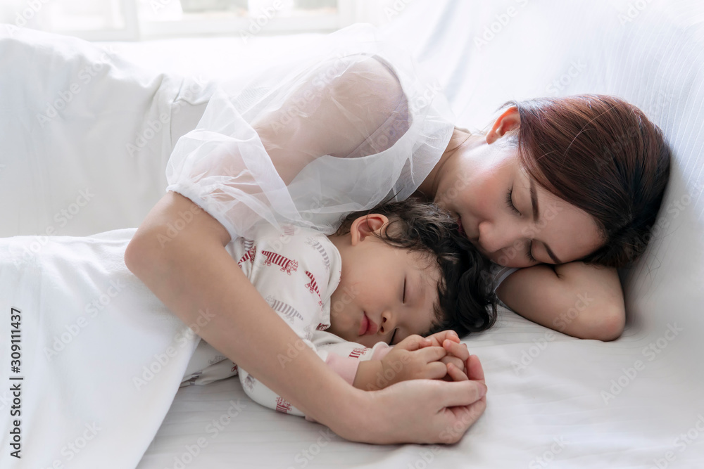 Asian Mom Sleeping