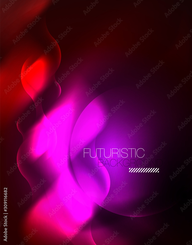 Shiny neon geometric waves template Shiny neon geometric waves template