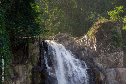 Landscape Haew Narok waterfall one of the tall and beautiful waterfalls of Khao Yai National park,Thailand.