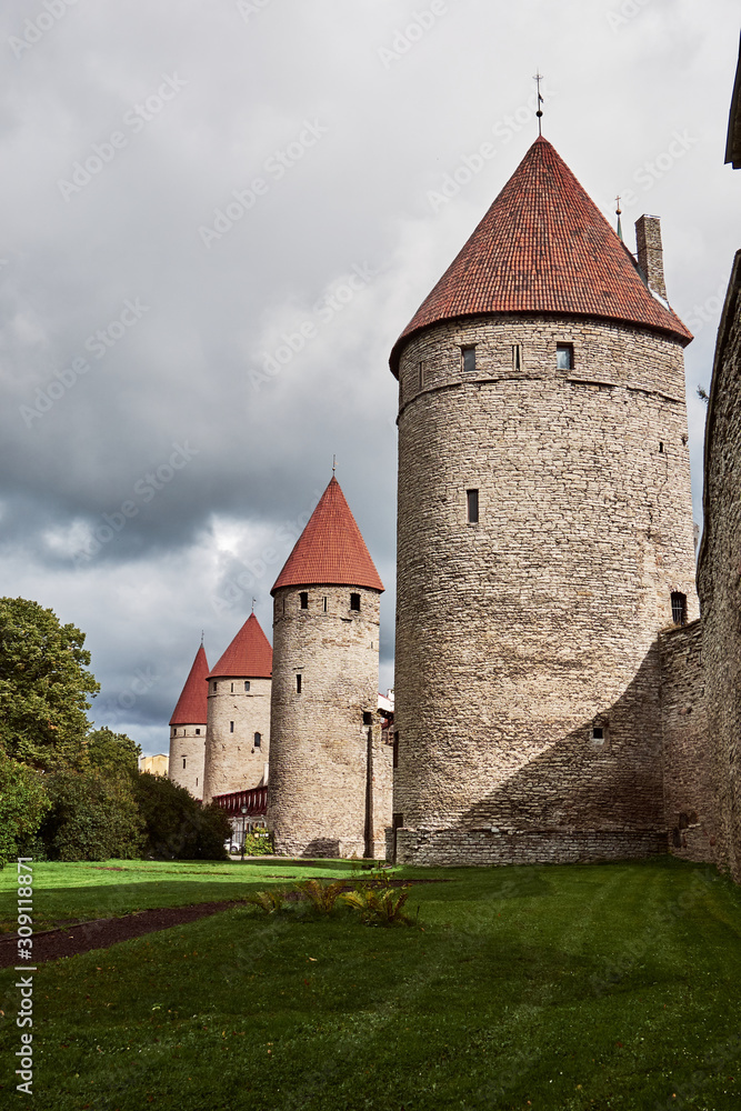 Tallinn Town Wall and Towers, Estonia