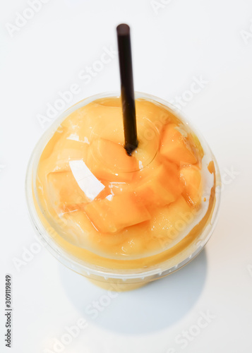 Fresh mango smoothie