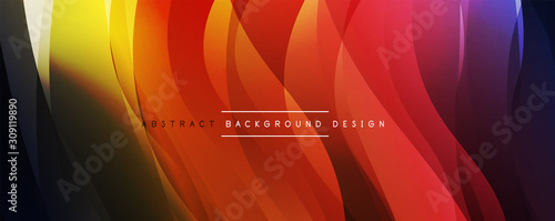 Dynamic trendy simple fluid color gradient abstract background with line effects. Vector Illustration For Wallpaper, Banner, Background, Card, Book Illustration, landing page