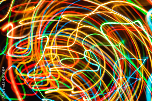 Night lights of the city