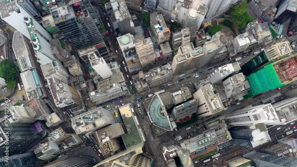 Top view of Hong Kong city Top view of Hong Kong city
