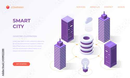 Landing page for smart city technologies