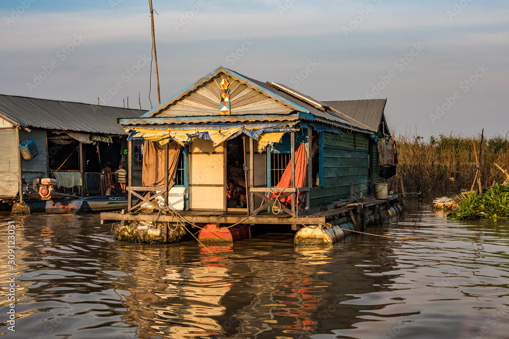 Floating village, Cambodia, Tonle Sap, Koh Rong island. Floating village, Cambodia, Tonle Sap, Koh Rong island.