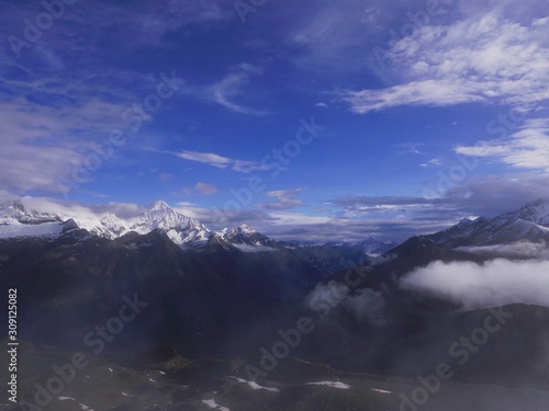 Landscape of European alps (around Zermatt and Matterhorn, Switzerland) © Y