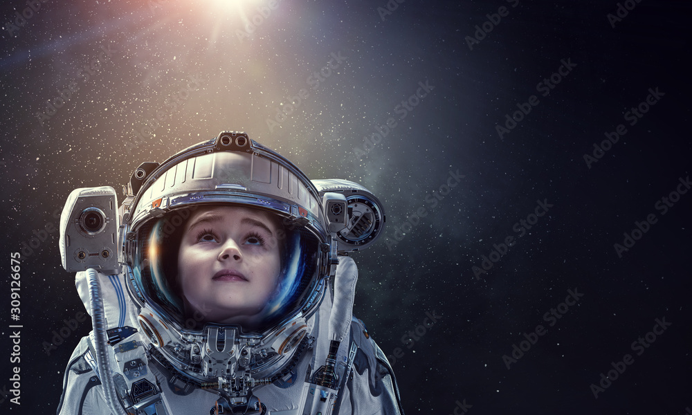 Exploring outer space. Mixed media Exploring outer space. Mixed media