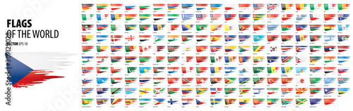 Leinwand Poster National flags of the countries