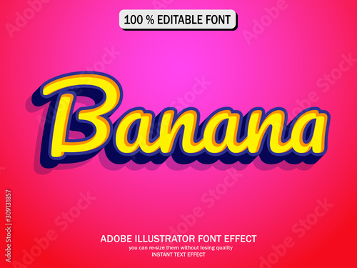 Modern 3D font and alphabet, font effect, editable font