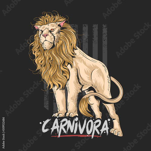 LION LEO CARNIVORA ARTWORK VECTOR