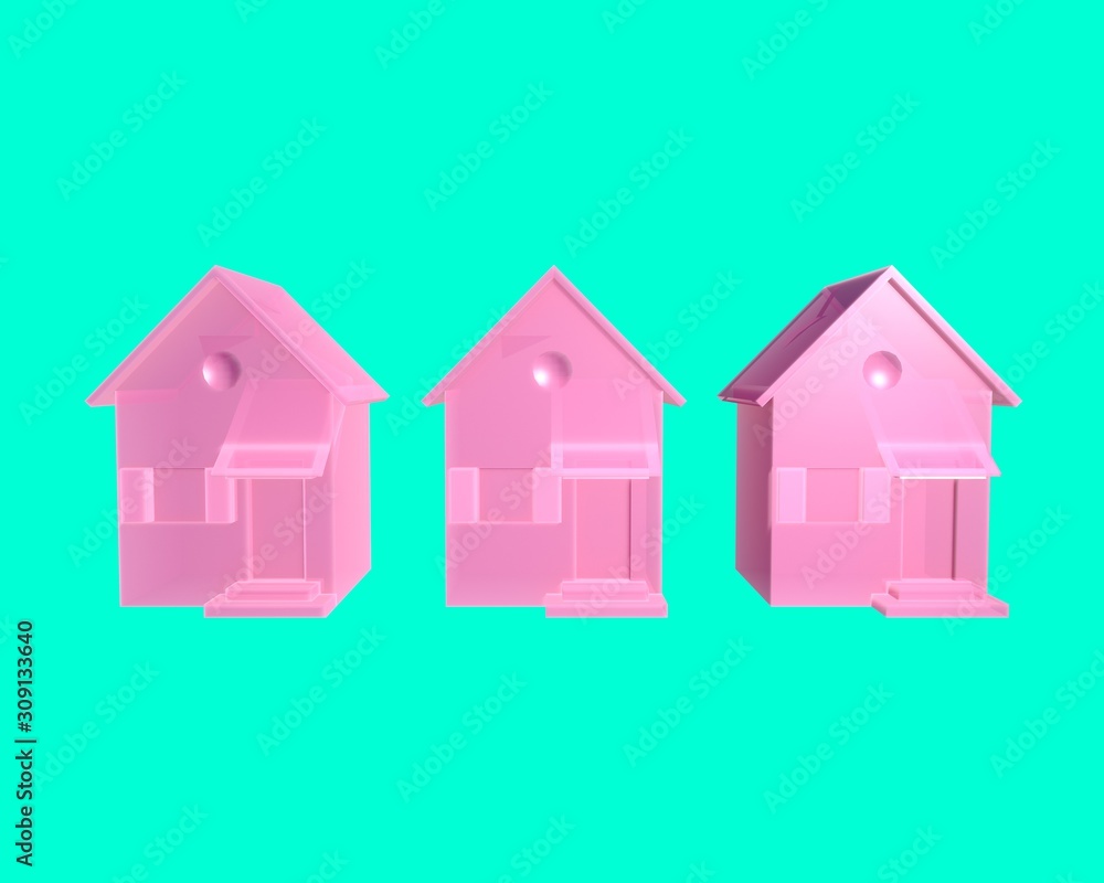 3d illustration of small house