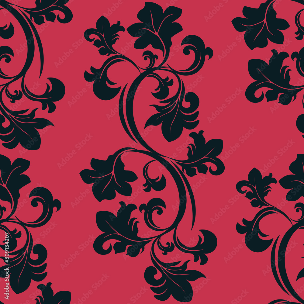 Floral seamless pattern leaves Floral seamless pattern leaves