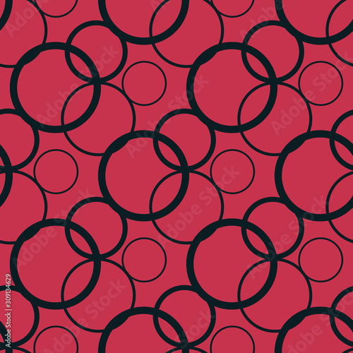 Geometric seamless pattern. Circles