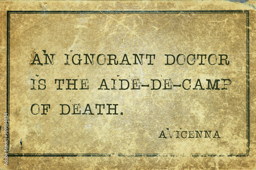 ignorant doctor Avicenna photo