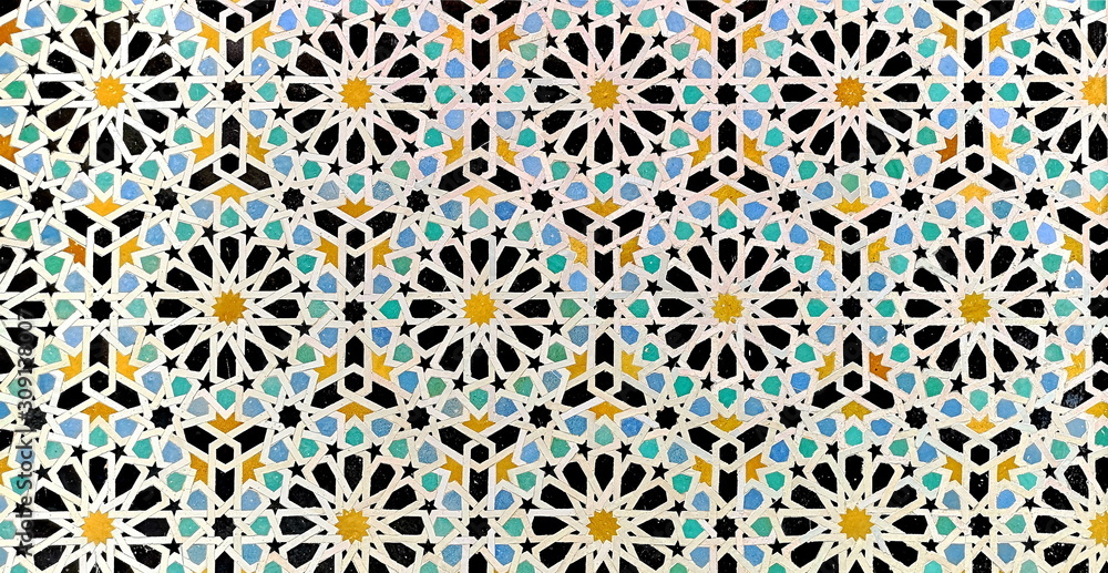 Tile work from Fes, Morocco Tile work from Fes, Morocco