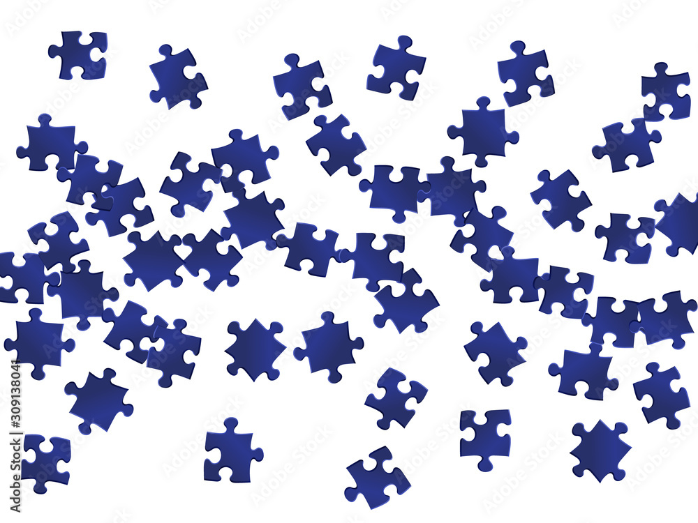 Business mind-breaker jigsaw puzzle dark blue Business mind-breaker jigsaw puzzle dark blue