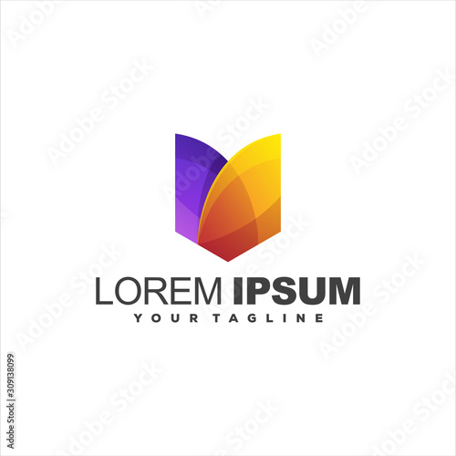 Free Download awesome abstract gradient logo design - GFXLoad