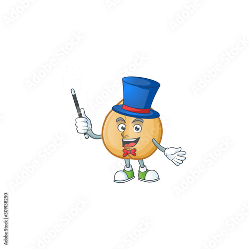 Cartoon character of a chickpeas Magician style
