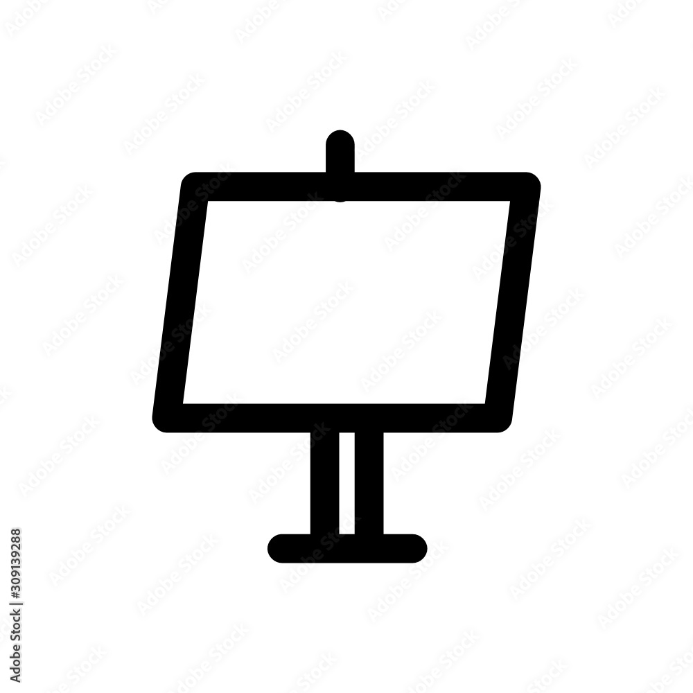 drawing table icon with line style drawing table icon with line style