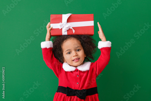 Little African-American gir...