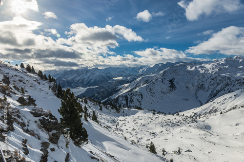 Snowy mountains in austrian alps © white85