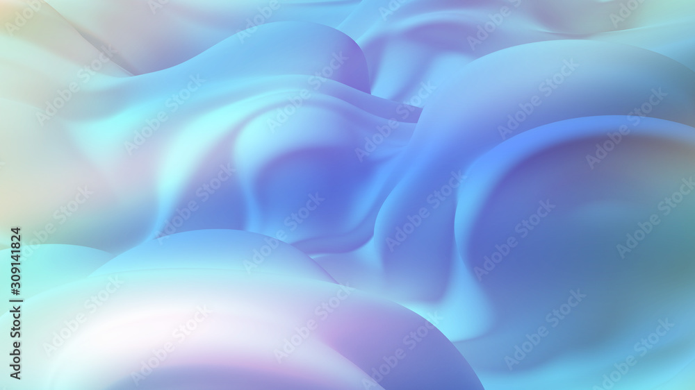 Fototapeta premium Beautiful luxury elegant backdrop with silk fabric drapery. 3d illustration, 3d rendering.