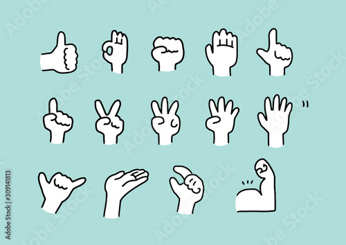 set of hands