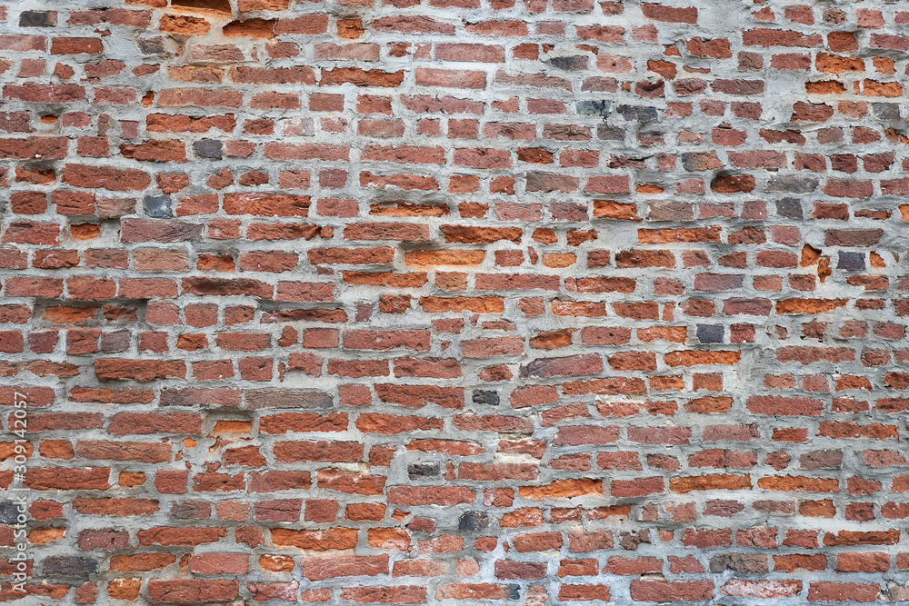 Fototapeta premium red brick wall background