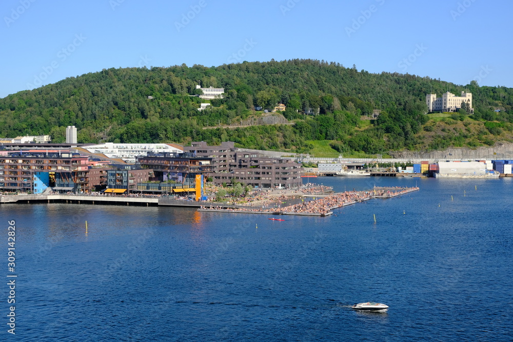 Bjorvika apartments and waterfront, Oslo, Norway