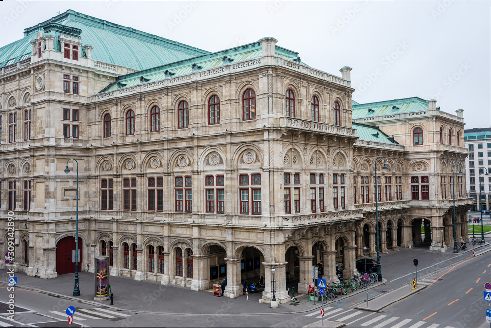 Amazing view of Vienna State Opera from Albertina museum