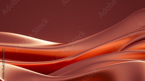 Beautiful luxury elegant backdrop with silk fabric drapery. 3d illustration, 3d rendering.