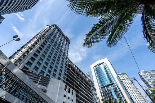 Canvas Print city skyline in kuala lumpur
