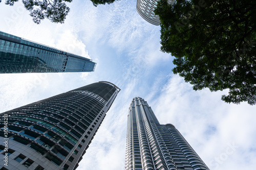 Canvas Print city skyline in kuala lumpur