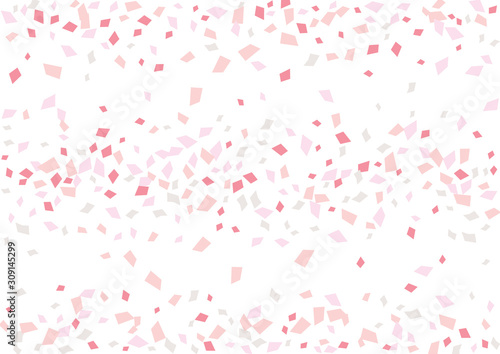 Festive color rectangle confetti background. Abstract frame confetti texture for holiday, postcard, poster, website, carnivals, birthday and children's parties. Cover confetti mock-up. Wedding card