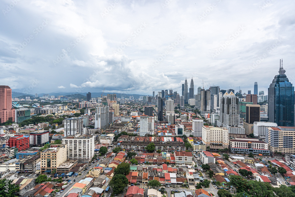 city skyline in kuala lumpur