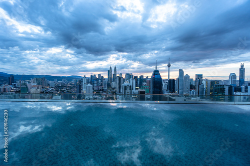 city skyline in kuala lumpur