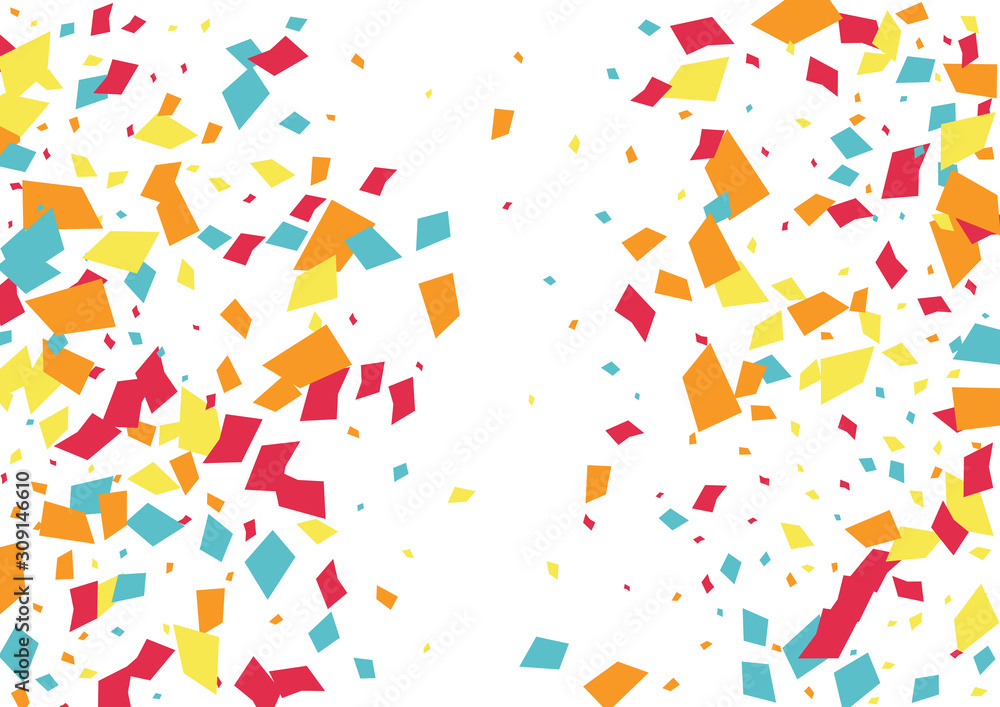 Festive color rectangle confetti background. Abstract frame confetti texture for holiday, postcard, poster, website, carnivals, birthday and children's parties. Cover confetti mock-up. Wedding card Festive color rectangle confetti background. Abstract frame confetti texture for holiday, postcard, poster, website, carnivals, birthday and children's parties. Cover confetti mock-up. Wedding card