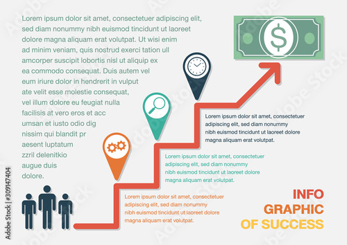 infographic success concept