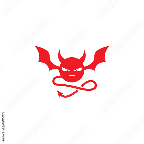 devil logo vector template