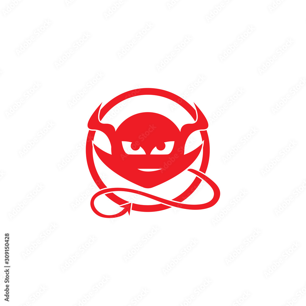 devil logo vector template devil logo vector template